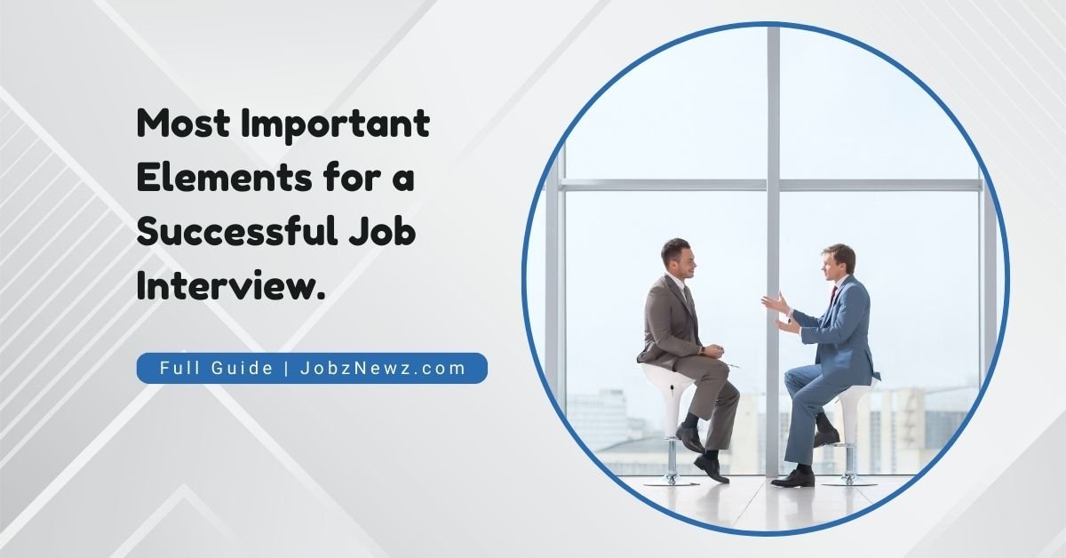 Most Important Elements for a Successful Job Interview